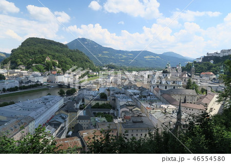 ザルツブルク　メンフィスベルクの丘からの景色 46554580