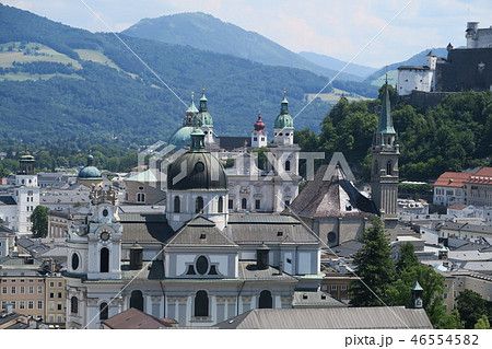 ザルツブルク　メンフィスベルクの丘からの景色 46554582
