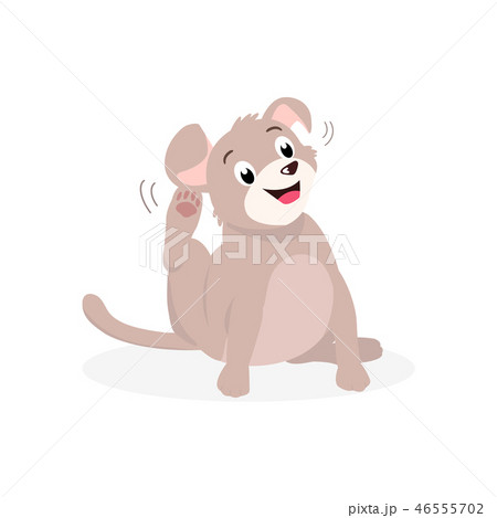 The itchy dog try to scratch his itch skin The itchy dog try to scratch his itch skin 46555702