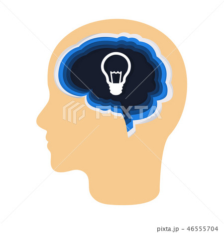 creative thinking idea in the brain creative thinking idea in the brain 46555704