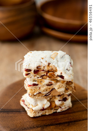 Homemade nougat bar 46556491