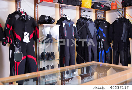 Image of the different sport costumes for diving 46557117