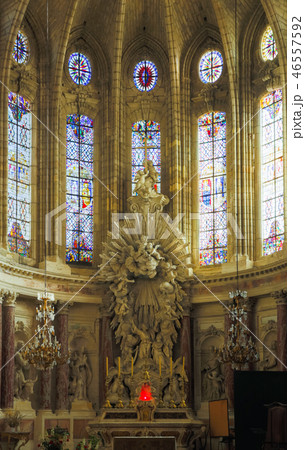 Saint Nazaire Cathedral in Beziers indoors Saint Nazaire Cathedral in Beziers indoors 46557592