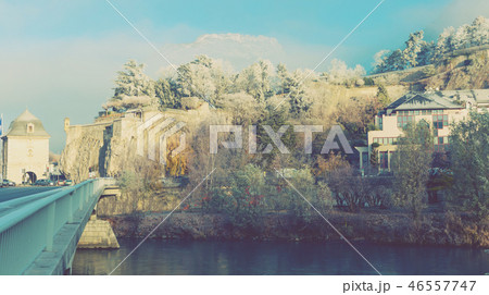 Bastille fortress on hill, Grenoble, France 46557747