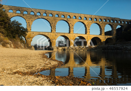 View of Pont du Gard, France 46557924