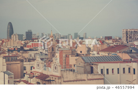 Aerial view of Barcelona Aerial view of Barcelona 46557994