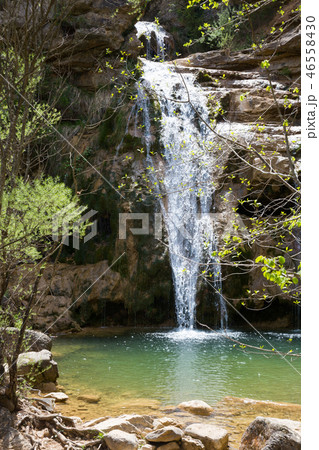 Waterfall in Catalonia surrounded by beautiful forests 46558430