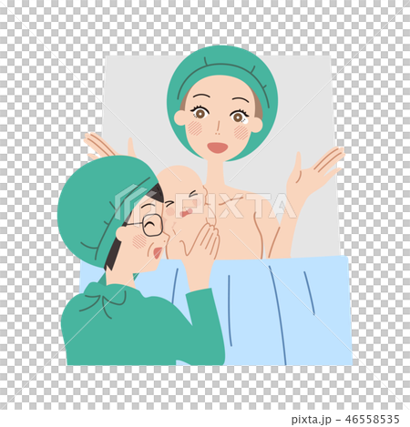 出産する女性。 46558535