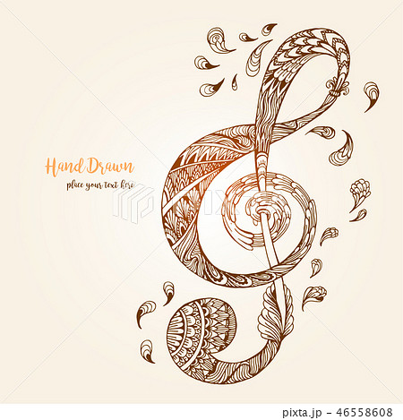 Hand drawn Ornamental highly detailed abstract. 46558608