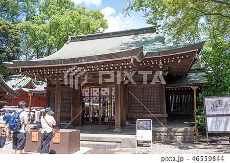 川越市　川越氷川神社　拝殿 46559844