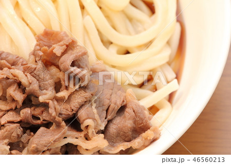 ぶっかけうどん(冷)にのせられた牛肉。 ぶっかけうどん(冷)にのせられた牛肉。 46560213