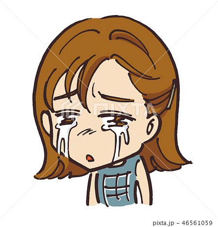 泣いている女の子 46561059