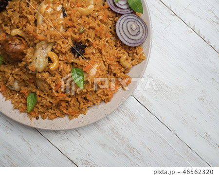 Chicken Kabsa it is a traditional Arabian food. Chicken Kabsa it is a traditional Arabian food. 46562320
