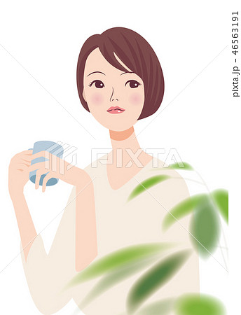 女性_コーヒーブレイク 46563191