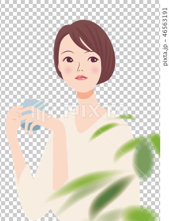 女性_コーヒーブレイク 46563191