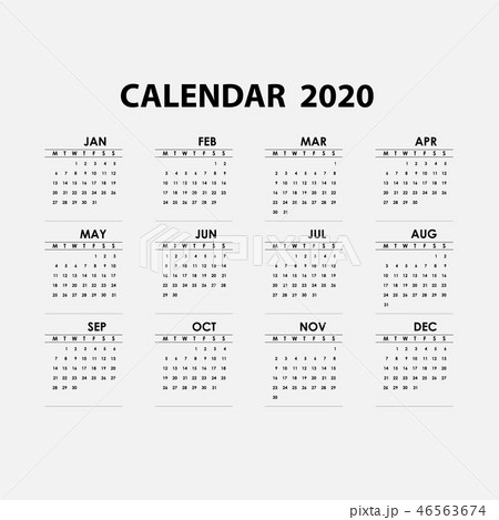2020 Calendar Template.Calendar 2020  46563674