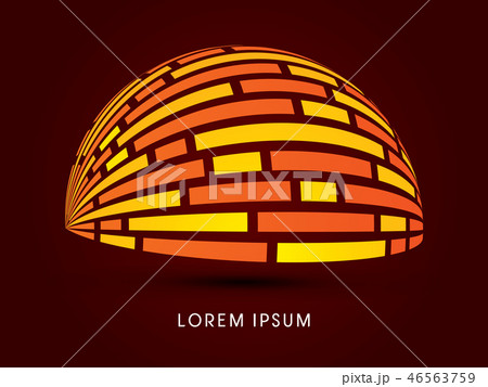 Dome abstract construction, design graphic vector. 46563759