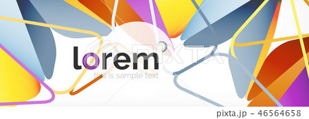 Modern geometric background. Poster template with polygonal elements Modern geometric background. Poster template with polygonal elements 46564658