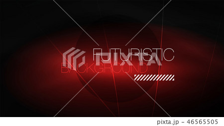 Digital technology abstract background - neon geometric design. Abstract glowing lines. Colorful 46565505