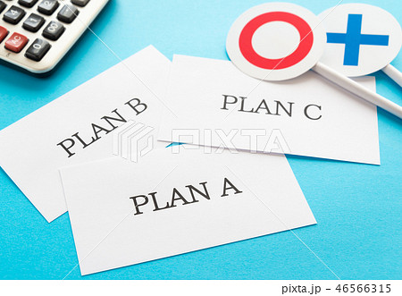 プラン　提案　A案　選択肢　企画　三択　○×　プロポーザル　PLAN A 46566315