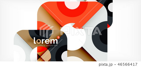 Abstract round elements composition background, organic design 46566417