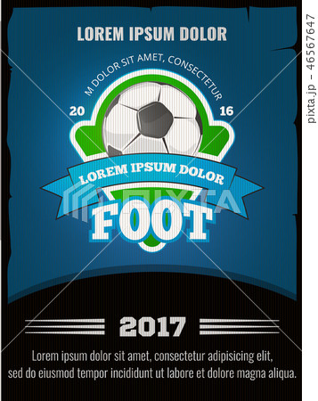 Football, soccer vector poster template Football, soccer vector poster template 46567647