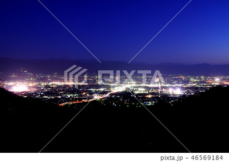 大蔵経寺山、三ツ石地区からの夜景 46569184