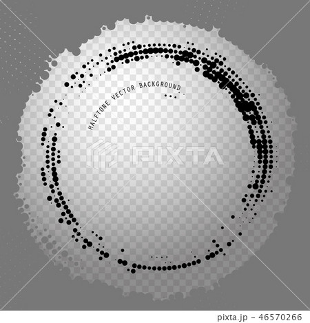 Round abstract halftone transparent background for design music disc. 46570266