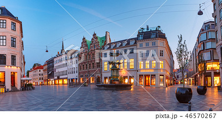 Stroget street, Amagertorv, Copenhagen, Denmark 46570267