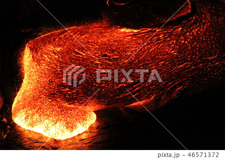 ハワイ島 キラウエア火山 溶岩流1 ハワイ島 キラウエア火山 溶岩流1 46571372