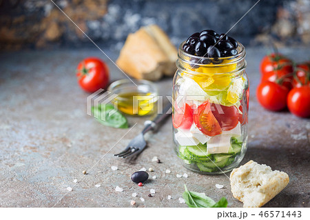 Fresh Greek salad 46571443