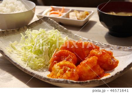 エビチリ定食 46571641