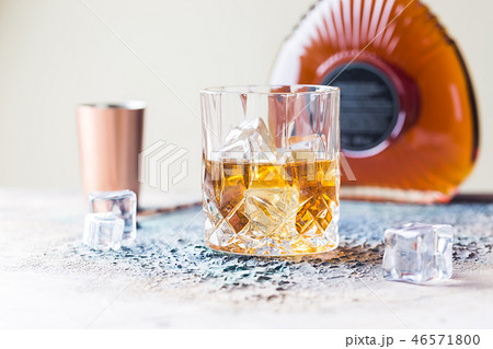 Glass of scotch whiskey Glass of scotch whiskey 46571800