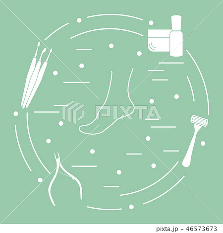 Pedicure tools and products for beauty and care Pedicure tools and products for beauty and care 46573673