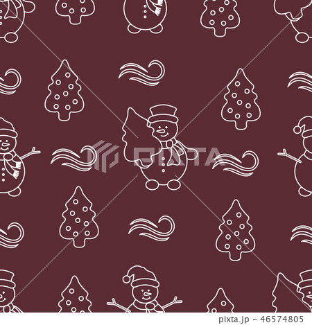 Christmas, New Year 2019 seamless pattern Christmas, New Year 2019 seamless pattern 46574805