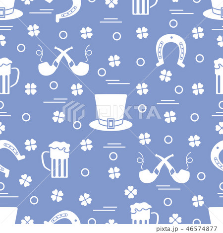 Seamless pattern St. Patrick's Day. Irish vector 46574877