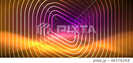 Color shiny neon lights background with abstract lines 46576268