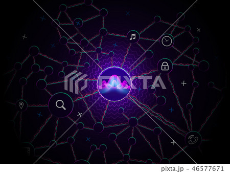 Voice recognition scheme. Personal assistant Voice recognition scheme. Personal assistant 46577671