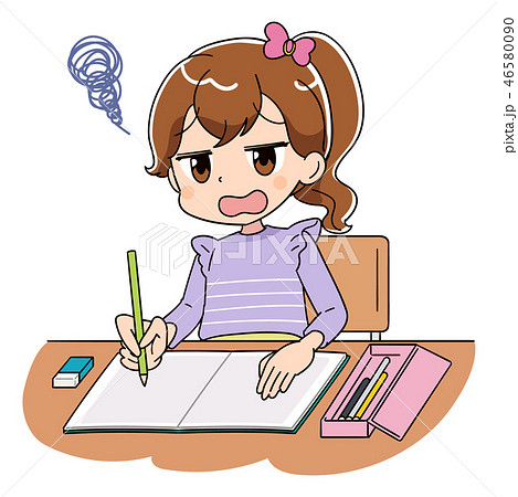 最高の無料イラスト ベスト50 勉強 イラスト 女の子