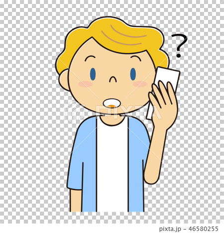 電話をする外国人女性 のイラスト素材