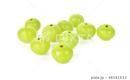 Indian gooseberry isolated on white background Indian gooseberry isolated on white background 46581632