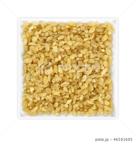 Bulgur wheat in square bowl Bulgur wheat in square bowl 46581685