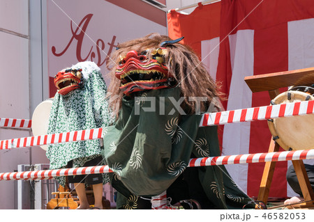 東京都　八王子まつり　親子獅子舞い　関東屈指の山車祭り　 46582053