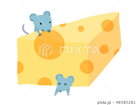 エメンタールチーズ（穴あきチーズ）と鼠 46585281