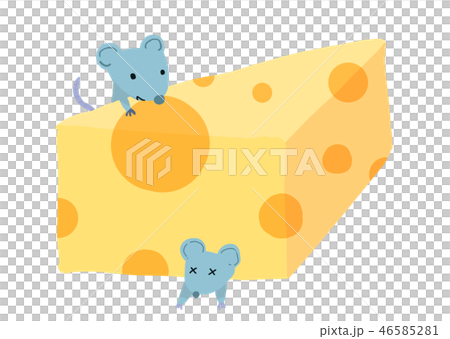 エメンタールチーズ（穴あきチーズ）と鼠 46585281