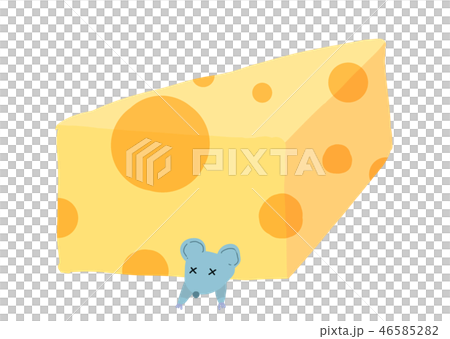 エメンタールチーズ（穴あきチーズ）とねずみ 46585282
