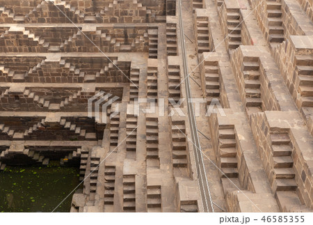 Chand Baori stepwell situated in the village of Abhaneri near Jaipur India. Chand Baori stepwell situated in the village of Abhaneri near Jaipur India. 46585355