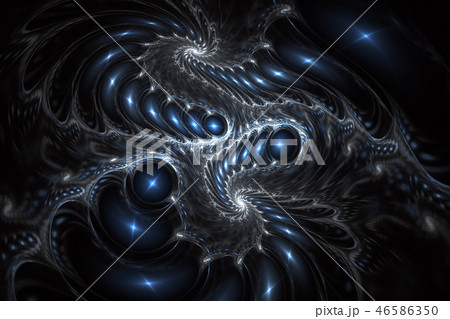 Glossy asymmetric spiral design. Abstract fantasy 46586350