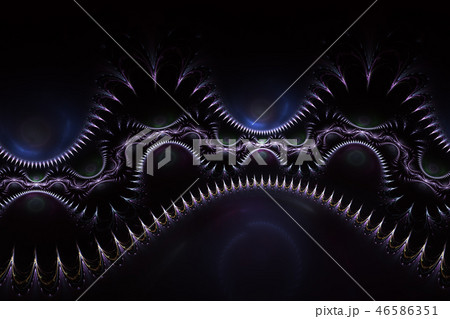 Abstract fantasy colorful swirl ornament. Fractal  46586351