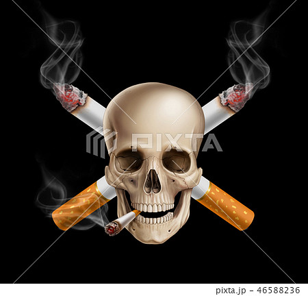 No smoking cigarette illustration No smoking cigarette illustration 46588236